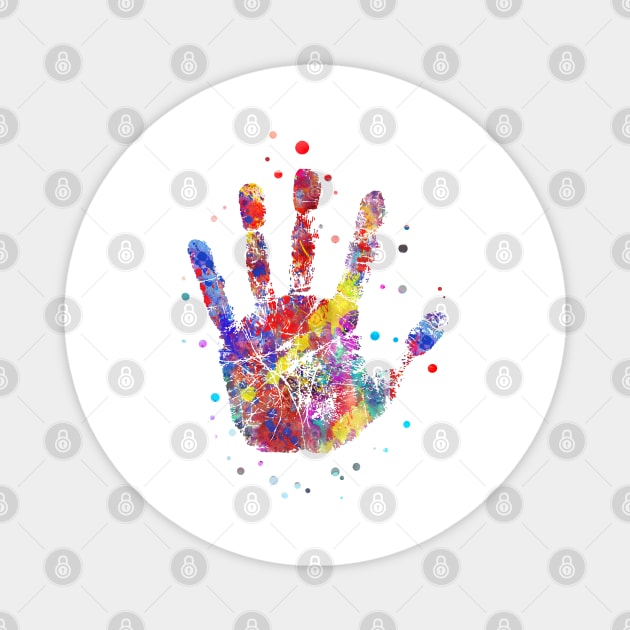 Handprint Magnet by RosaliArt